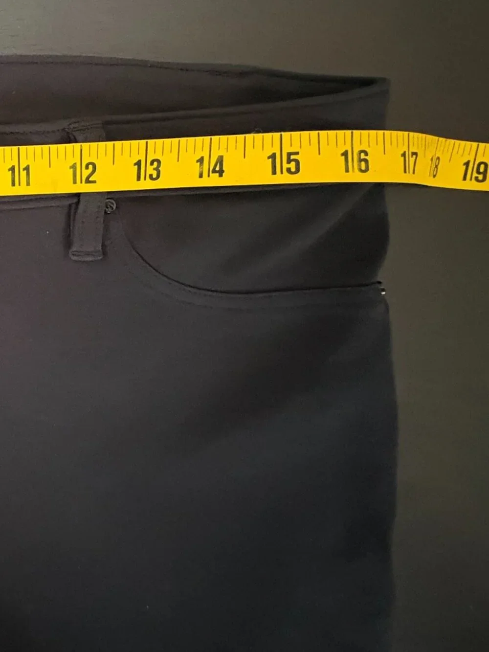 Calvin Klein Jeans Black Ponte Knit Skinny Pants Women's 14 Faux Leather Trim - Picture 6 of 9